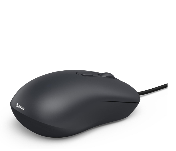 HAMA Mysz przewodowa USB CM-200 czarna 173074 - 1417045 - zdjęcie 2